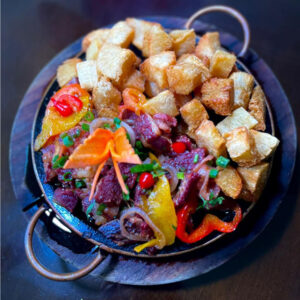 CHARQUE COM MACAXEIRA FRITA